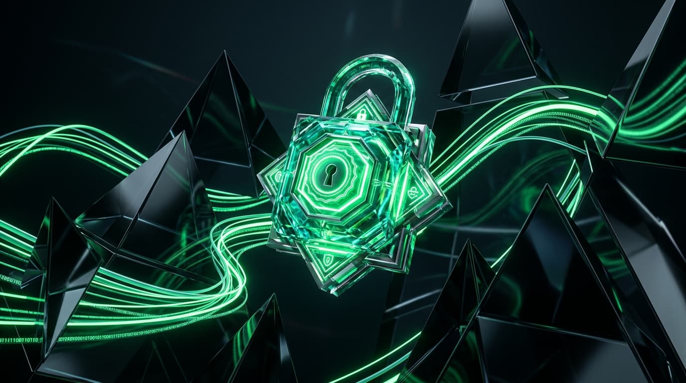 3D Emerald Vault Lock Sculpture - Download Security & Access Control Visual